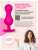 Gvibe Gballs 3 App Petal Rose - Тренажёр интимных мышц, 8х3 см (розовый)