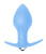 Анальная пробка с вибрацией Bulb Anal Plug, 10 см (голубой) 