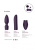 Switch Pleasure Kit #4 - набор состоящий из универсальной базы, двух сменных насадок, маски для глаз и пуховки (фиолетовый) 