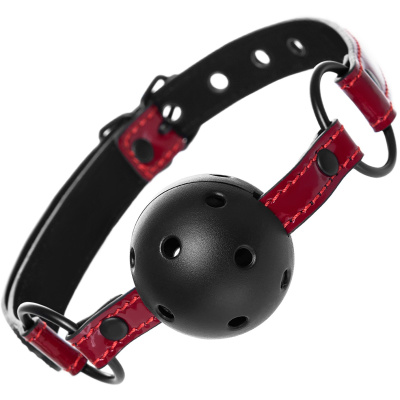 ToyFa Theatre - Шикарный кляп-шарик с отверстиями для дыхания, 65 см (красный)