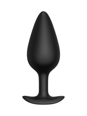 Erozon Butt plug №04 - Анальная пробка, 10 см (черный) 