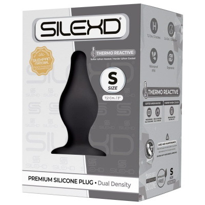 SileXD Model 2 - Анальная пробка, 7,2 см (черный) 