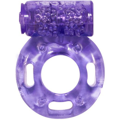 Эрекционное кольцо на член с вибрацией Axle-pin - Lola Toys, 4.5 см (фиолетовый) 