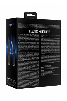 Electroshock Electro Handcuffs наручники (оковы, фиксаторы) с электростимуляцией, 35 см (чёрный)