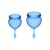 Satisfyer Feel Good - Набор менструальных чаш, 15 мл и 20 мл (синий)