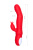 JOS Redli - Вибратор с двигающейся головкой, 21х3 см (красный)