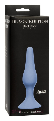 Анальная пробка Slim Anal Plug Large Blue 12.5 см (синий) 