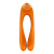 Satisfyer Candy Cane - Прикольный вибратор на палец, 12х3.5 см (оранжевый) 