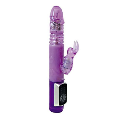 Sexy Friend - вибратор кролик с ротацией, 24х3.8 см (фиолетовый)
