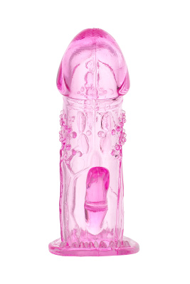 TOYFA - Насадка на пенис, 13 см  (розовый) 