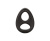 Двойное эрекционное кольцо Dual Ring, 2.5 см (чёрный) 