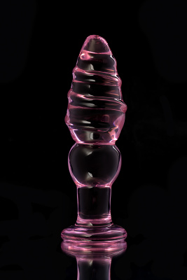 Sexus Glass - Анальная пробка, 13,5 см (розовый) 