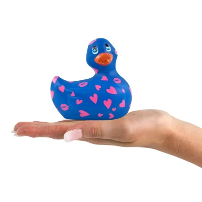 Big Teaze Toys I Rub My Duckie 2.0 Romance Collection вибратор-уточка, 9 см (синий с розовым) 