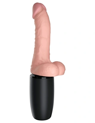 Pipedream King Cock Plus 6.5 - Компактная секс-машина, 27,1х3,6 см (телесный)