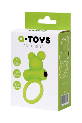 A-Toys by TOYFA Chio - Виброкольцо на пенис, 8,1 см (зеленый) 