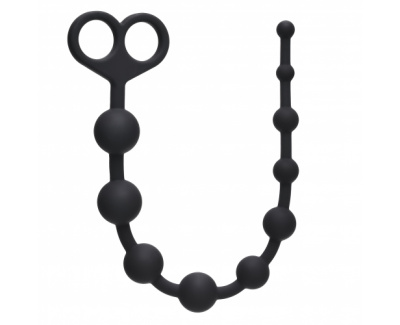 Анальная цепочка-шарики Orgasm Beads 33.5 см (чёрный)