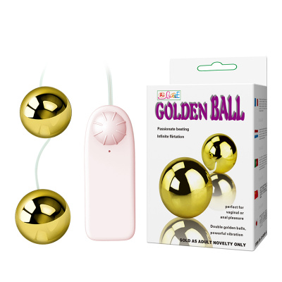 Baile Golden Balls - Вагинальные шарики с вибрацией (золотой)