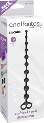 Boyfriend Beads - анальная цепочка, 35х2.3 см (чёрный)