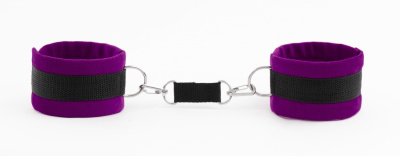 БДСМ Арсенал My Rules мягкие наручники на липучке, OS (фиолетовый)