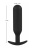 Анальная пробка цилиндрической формы с утяжелением, 18 см (черный) 