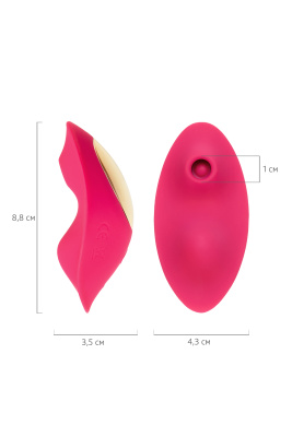 JOS Pimpit - Вкладыш в трусики с вакуум-волновой стимуляцией, 9 см (розовый) 
