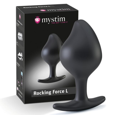 Анальная пробка с электростимуляцией Mystim - Buttplug Rocking Force, L 6,3 см.