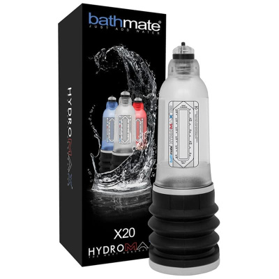 Bathmate Hydromax X20 - Гидронасос для увеличения члена, 26х9 см (прозрачный) 