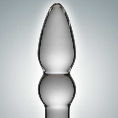 Джага - Джага - Стеклянная анальная пробка 0012, 11х2 см