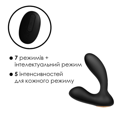 Svakom Vicky - Стимулятор простаты с ДУ Vicky, 10 см (чёрный) 