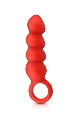 Dream Toys - Анальная ёлочка из силикона, 14х3 см (красный) 