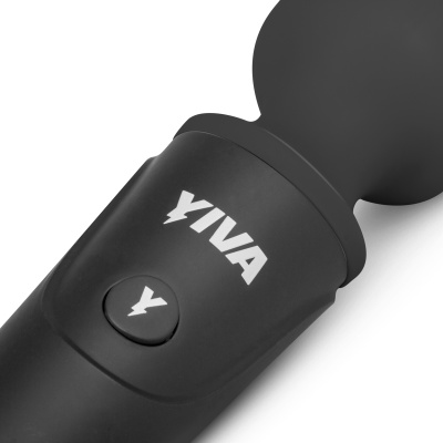 Yiva Power Massager универсальный вибромассажер, 19х4 см (чёрный) 