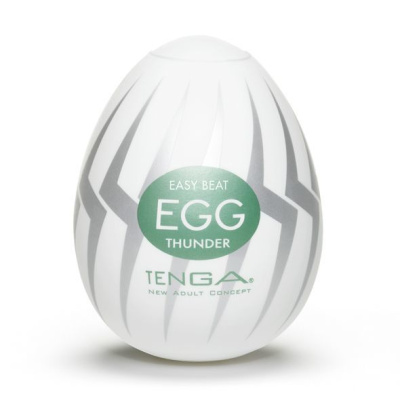 Tenga Egg Thunder Hard Boiled - Мастурбатор-яйцо с интенсивной стимуляцией (зеленый) 