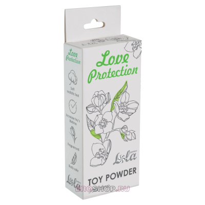 Lola games Love Protection - восстанавливающая пудра для секс игрушек с ароматом жасмина, 15 гр.