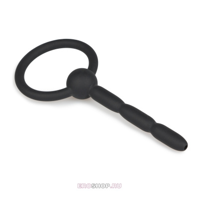 Sinner Gear Ribbed Hollow Silicone Penis Plug - полый силиконовый расшитерь уретры, 10.5х0.5 см