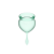 Satisfyer Feel Good - Набор менструальных чаш, 15 мл и 20 мл (светло-зеленый)