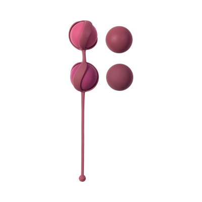 Lola Games Love Story Valkyrie - Набор сменных вагинальных шариков разного веса, 17,7 см (красный)