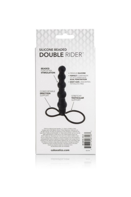 Double Rider - California Exotic Novelties - Анальный фаллоимитатор из шариков с насадкой для члена, 14х2.5 см  