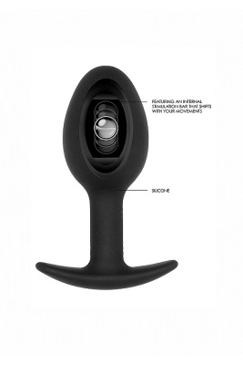 SONO N0. 89 - Self Penetrating Butt Plug анальная пробка со смещенным центром тяжести, 8.3х3.2 см (чёрный) 