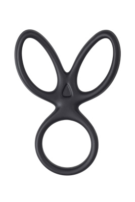 A-TOYS KRAKEN - Тройное кольцо на пенис, 10 см (черный) 