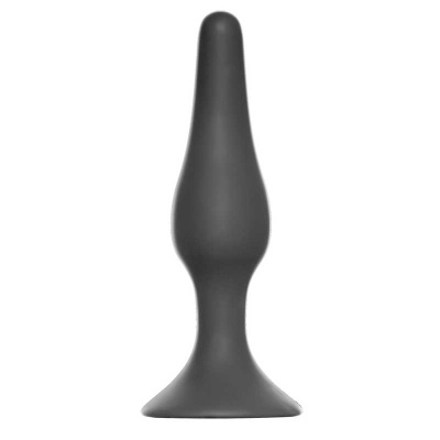 Анальная пробка Slim Anal Plug Large Black 12.5 см (серый) 