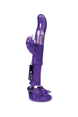 A-toys - Вибратор-дельфин с клиторальным стимулятором, 22х3 см (фиолетовый)