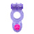 Эрекционное виброкольцо с клиторальным стимулятором Ringer - Lola Toys, 7 см (фиолетовый) 