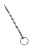 TOYFA Metal  - Уретральный плаг фигурный с кольцом в основании, 19 см (серебристый)