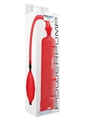 Toy Joy Power Pump - помпа для члена, 20.5х5.5 см (красный) 