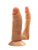 Джага-Джага - Фаллоимитатор двойной с ионами серебра №8, 13.5х3.6 см (телесный)