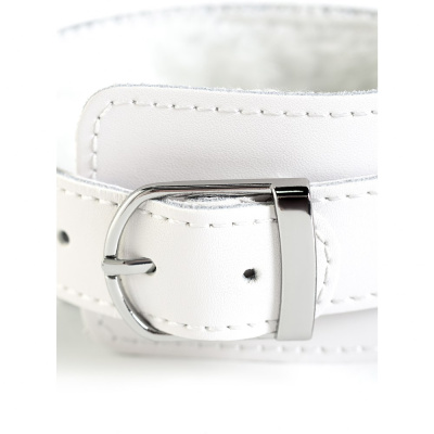 ToyFa - Белые кожаные наручники
