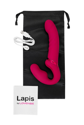 Lovense Lapis - безремневой страпон с вибрацией, 23 см