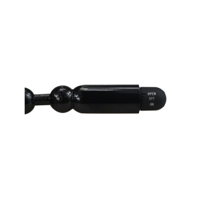 Анальный вибростимулятор елочка, 19.5 см (черный)