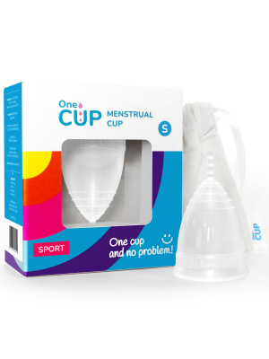 OneCUP - Менструальная чаша, SPORT S - 24 мл (прозрачная)