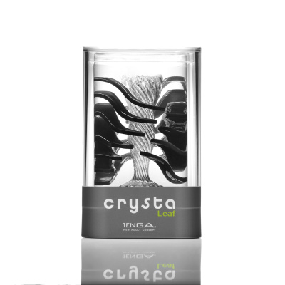 Tenga Crysta Leaf - Инновационный японский мастурбатор, 12х5 см (прозрачный)